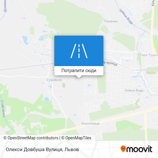 Карта Олекси Довбуша Вулиця
