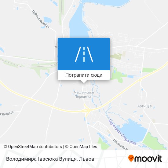 Карта Володимира Івасюка Вулиця