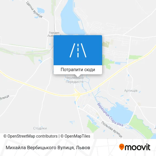 Карта Михайла Вербицького Вулиця