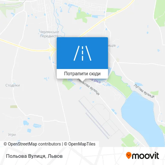 Карта Польова Вулиця