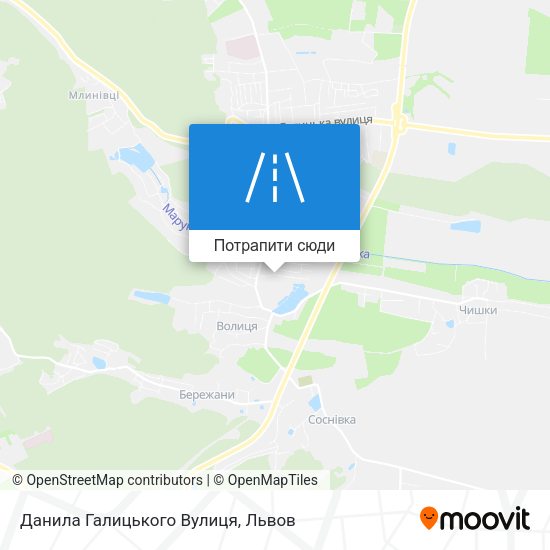 Карта Данила Галицького Вулиця