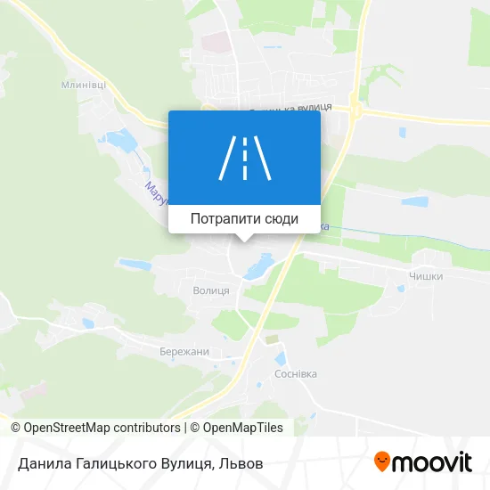 Карта Данила Галицького Вулиця