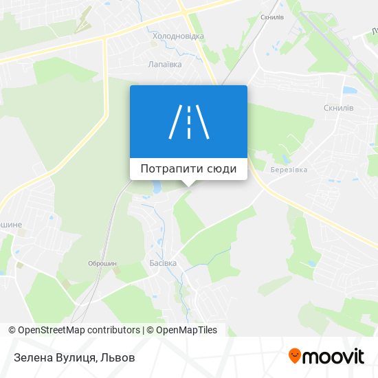 Карта Зелена Вулиця