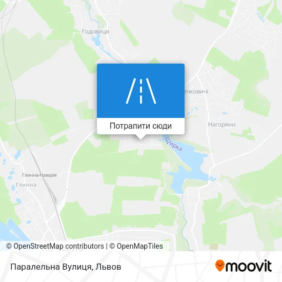 Карта Паралельна Вулиця