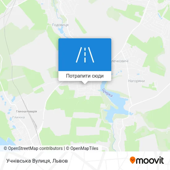 Карта Учнівська Вулиця