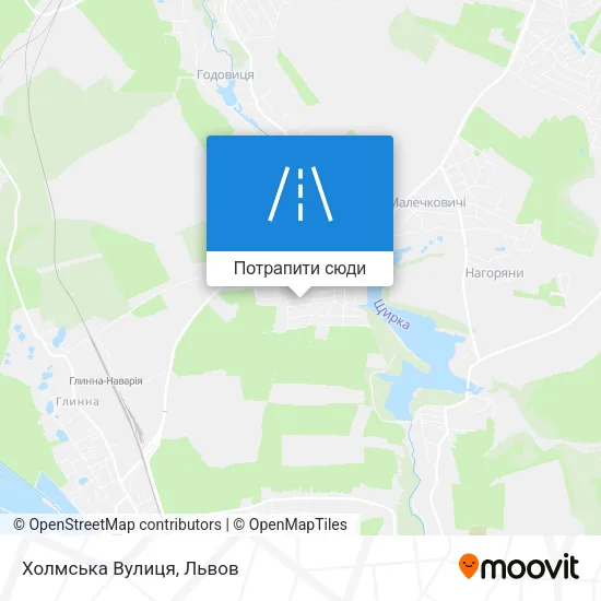 Карта Холмська Вулиця