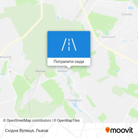 Карта Східна Вулиця