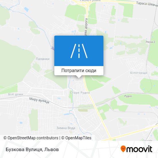 Карта Бузкова Вулиця