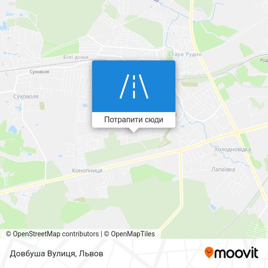 Карта Довбуша Вулиця