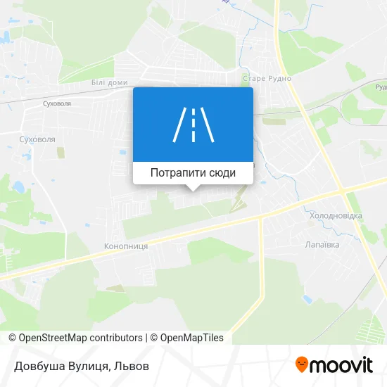 Карта Довбуша Вулиця