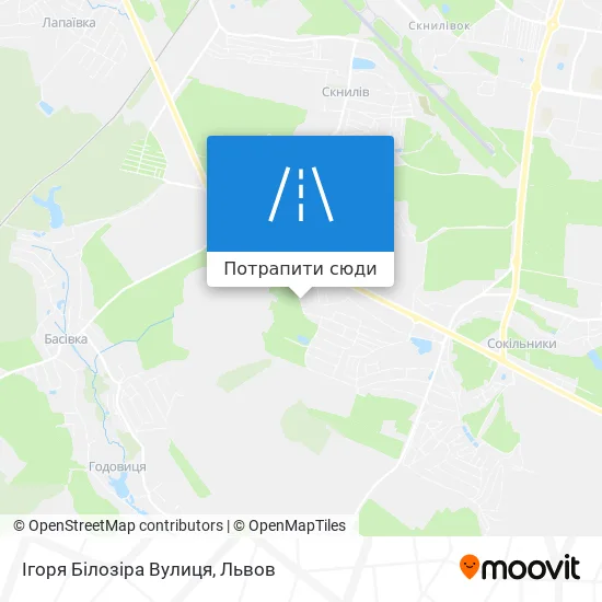 Карта Ігоря Білозіра Вулиця