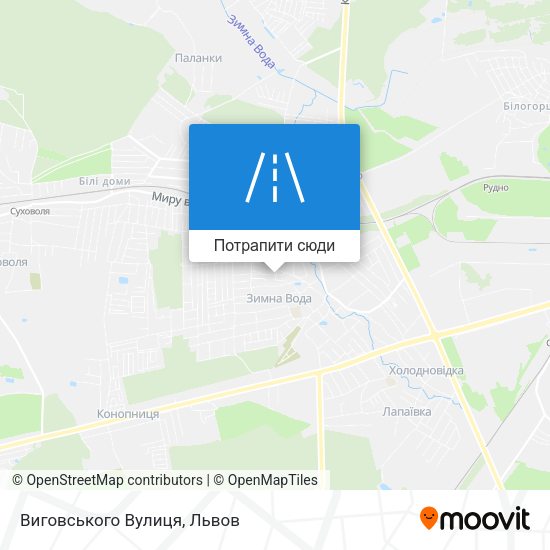Карта Виговського Вулиця