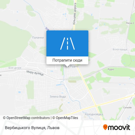 Карта Вербицького Вулиця