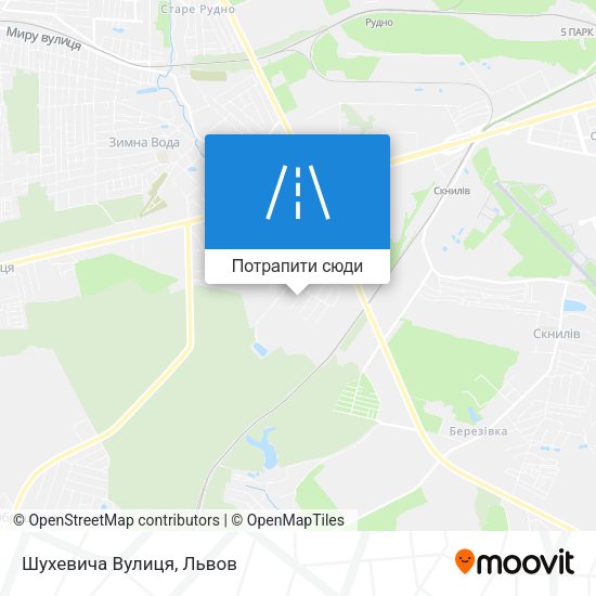 Карта Шухевича Вулиця