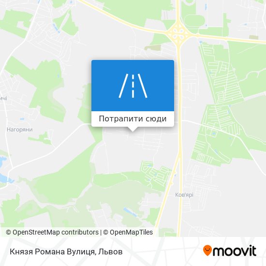 Карта Князя Романа Вулиця