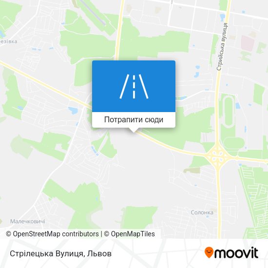 Карта Стрілецька Вулиця