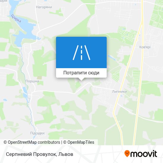 Карта Серпневий Провулок