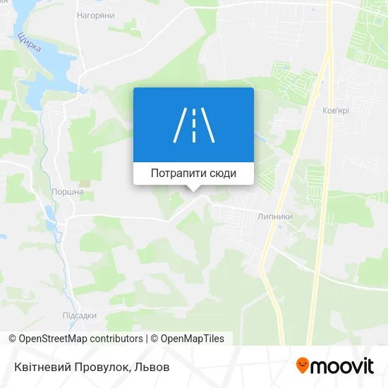 Карта Квітневий Провулок