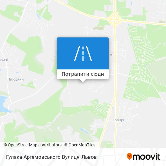 Карта Гулака-Артемовського Вулиця