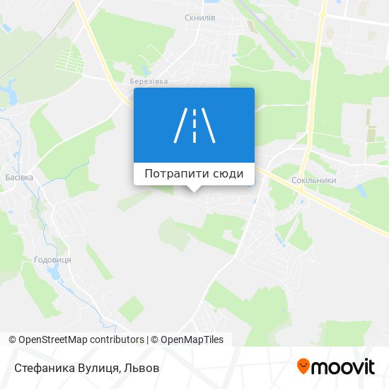 Карта Стефаника Вулиця