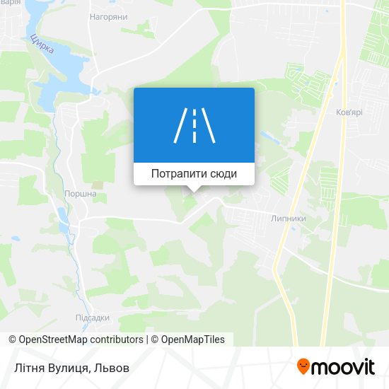 Карта Літня Вулиця