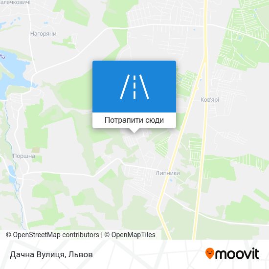 Карта Дачна Вулиця