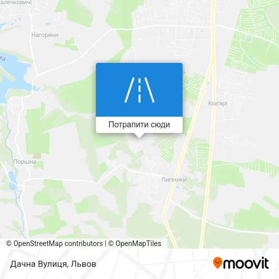 Карта Дачна Вулиця