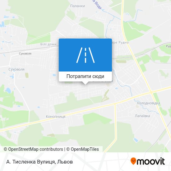 Карта А. Тисленка Вулиця