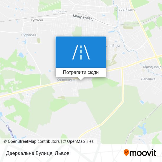 Карта Дзеркальна Вулиця