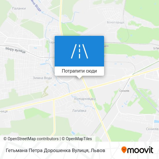 Карта Гетьмана Петра Дорошенка Вулиця
