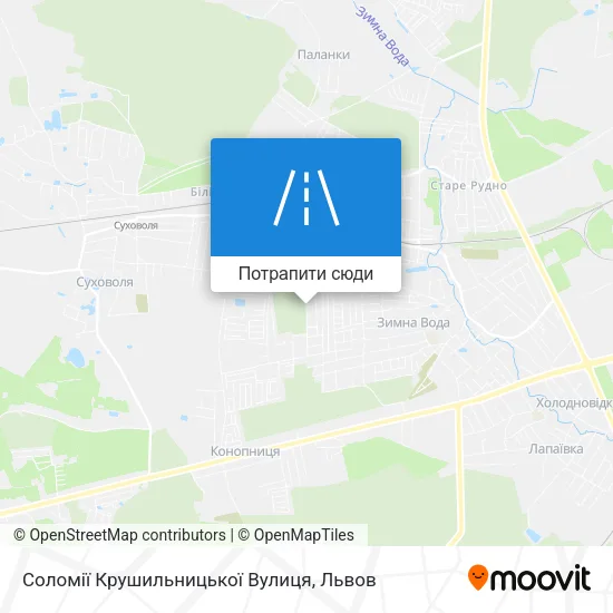 Карта Соломії Крушильницької Вулиця