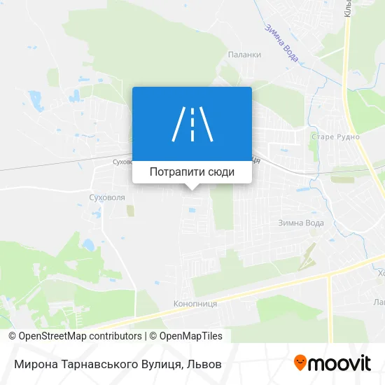 Карта Мирона Тарнавського Вулиця