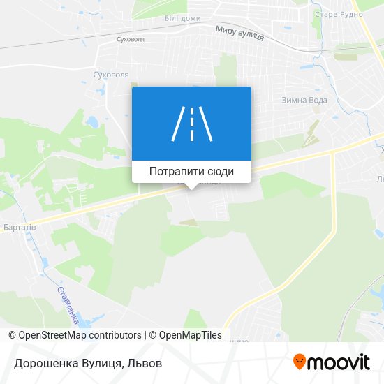 Карта Дорошенка Вулиця