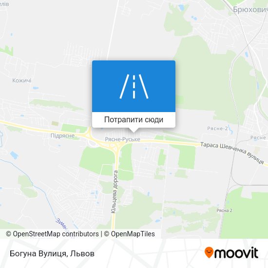 Карта Богуна Вулиця