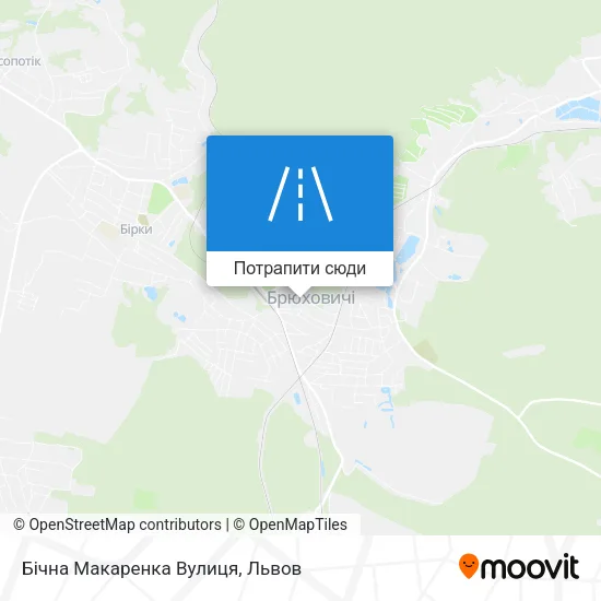 Карта Бічна Макаренка Вулиця