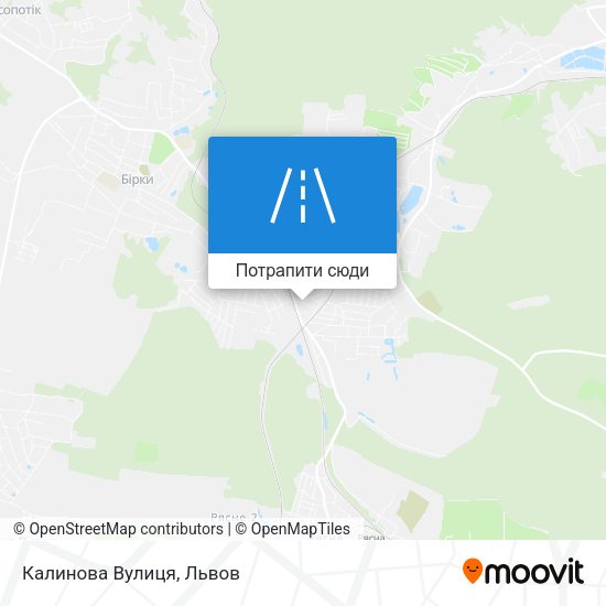 Карта Калинова Вулиця