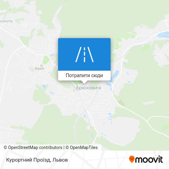 Карта Курортний Проїзд