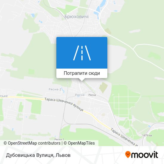 Карта Дубовицька Вулиця
