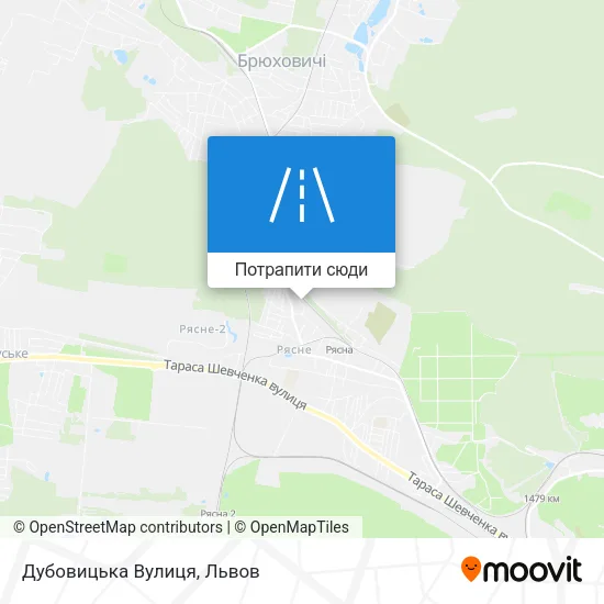 Карта Дубовицька Вулиця