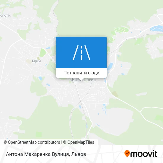 Карта Антона Макаренка Вулиця