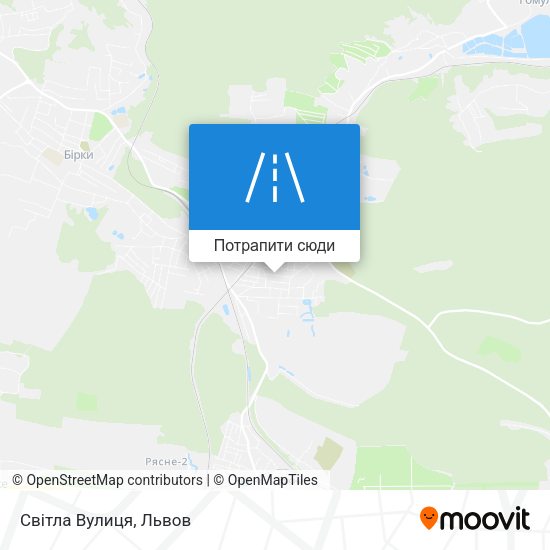 Карта Світла Вулиця