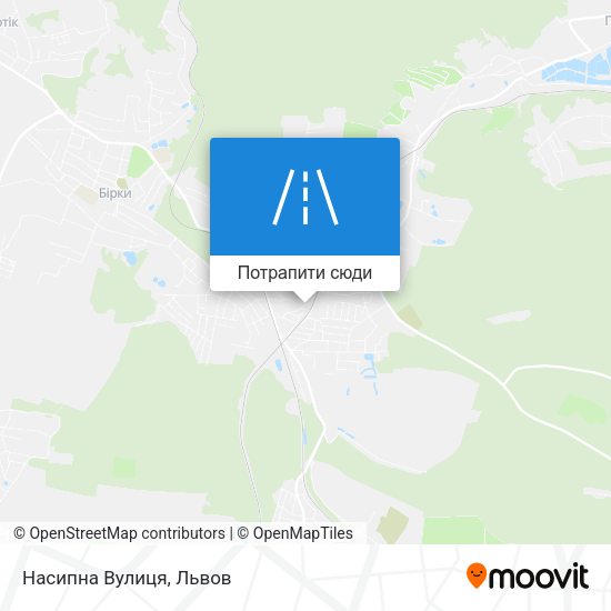 Карта Насипна Вулиця
