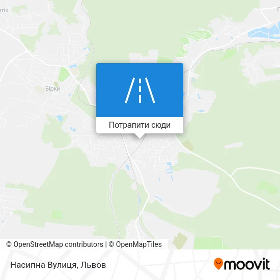 Карта Насипна Вулиця