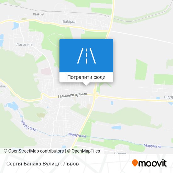 Карта Сергія Банаха Вулиця