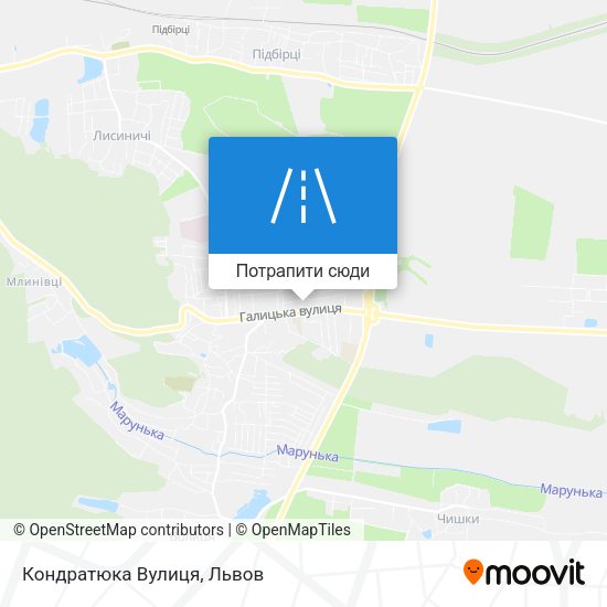 Карта Кондратюка Вулиця