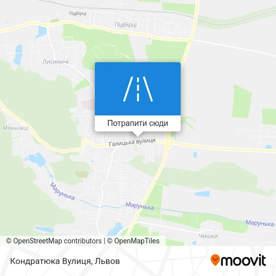 Карта Кондратюка Вулиця