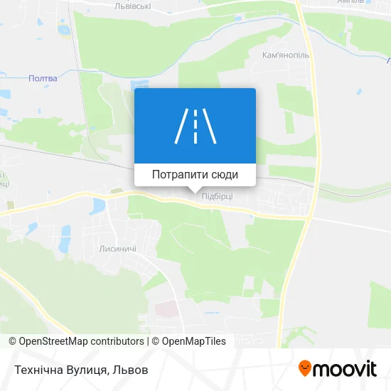 Карта Технічна Вулиця
