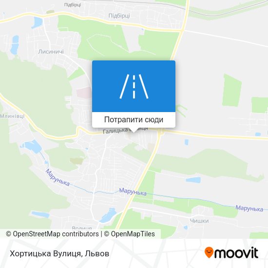 Карта Хортицька Вулиця