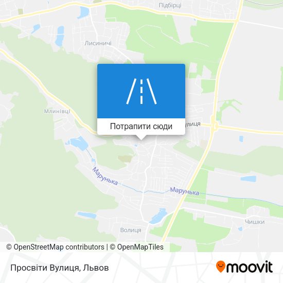 Карта Просвіти Вулиця