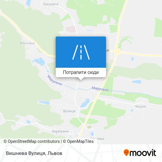 Карта Вишнева Вулиця